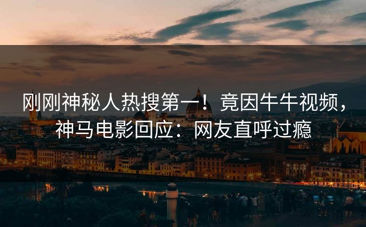 刚刚神秘人热搜第一！竟因牛牛视频，神马电影回应：网友直呼过瘾