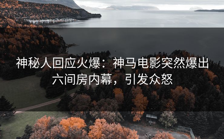 神秘人回应火爆：神马电影突然爆出六间房内幕，引发众怒